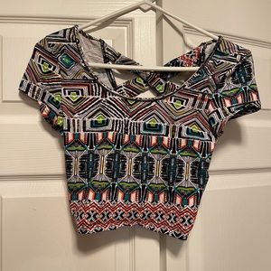Tilly’s crop top with cute open back